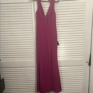 Elegant Pink Sleeveless Gown
